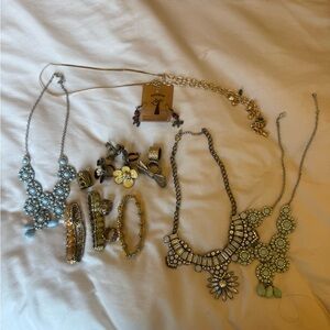 Elegant Gold and Silver Jewelry Set